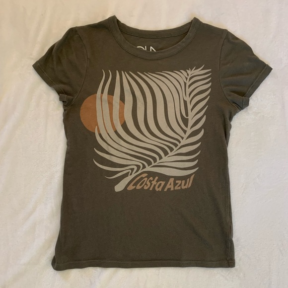 Chaser Costa Azul Tee Olive Green Size Small - Picture 14 of 16